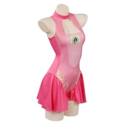 INSWEAR Princess Peach Swimsuit Cosplay Costume Jumpsuit Swimwear Outfits New Arrivals