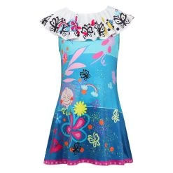 New Cosplaysky New Arrivals Kids Children Original Design Encanto Mirabel Cosplay Costume A-shape Jumpsuit Sleepwear