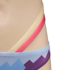 Cossky Genshin Impact Ganyu Swimsuit Cosplay Costume Women Bikini Top Shorts Outfits Halloween Carnival Suits New Arrivals