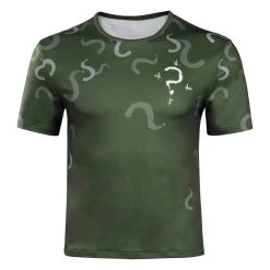 The Batman Riddler Original Design Cosplay Costumes Short Sleeve T-shirt -cossky® New Arrivals