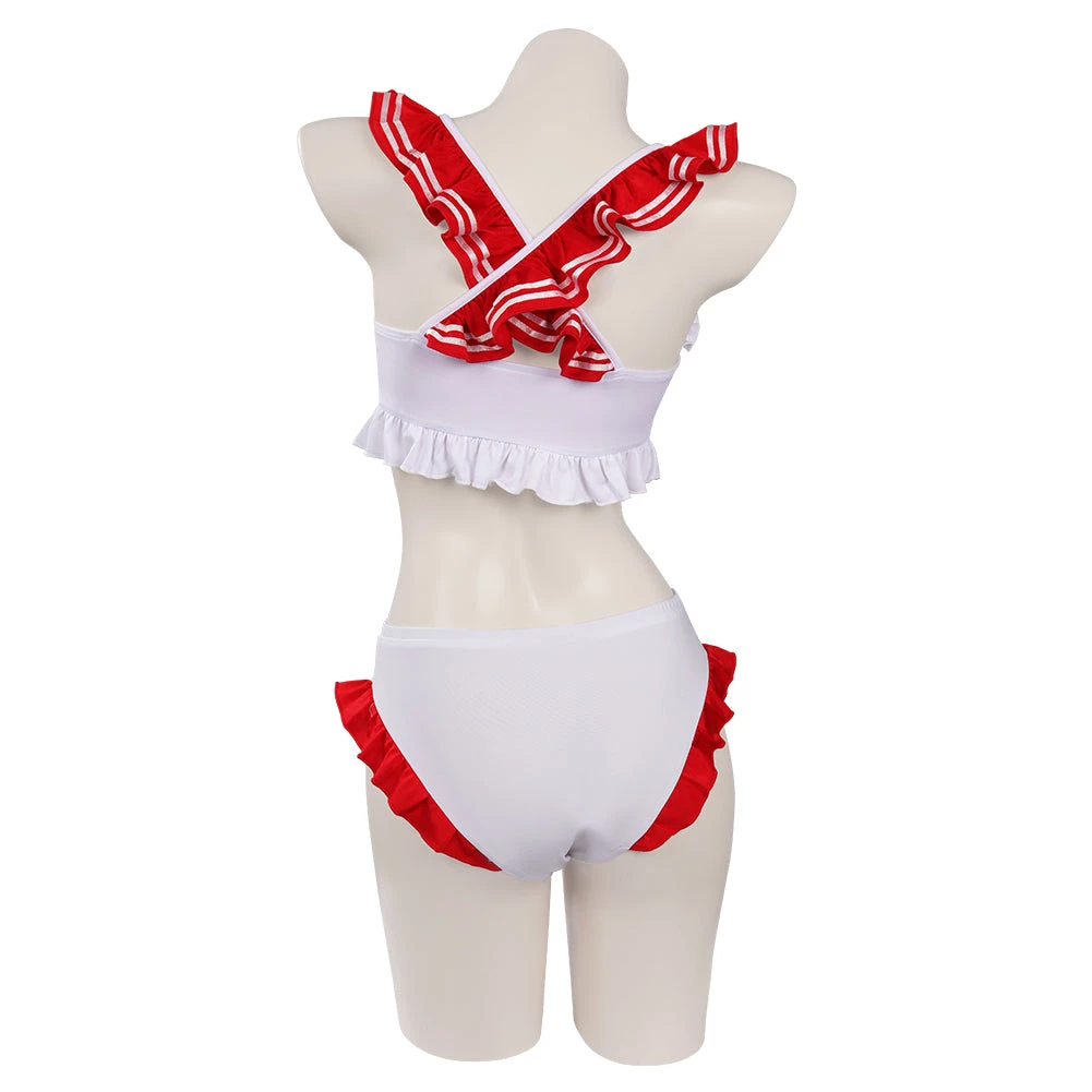 NewCosplay Sailor Moon Huo Yeli Original Design Swimsuit Cosplay Costume Bikini Top Shorts Outfits 6 NewCosplay Sailor Moon Huo Yeli Original Design Swimsuit Cosplay Costume Bikini Top Shorts Outfits