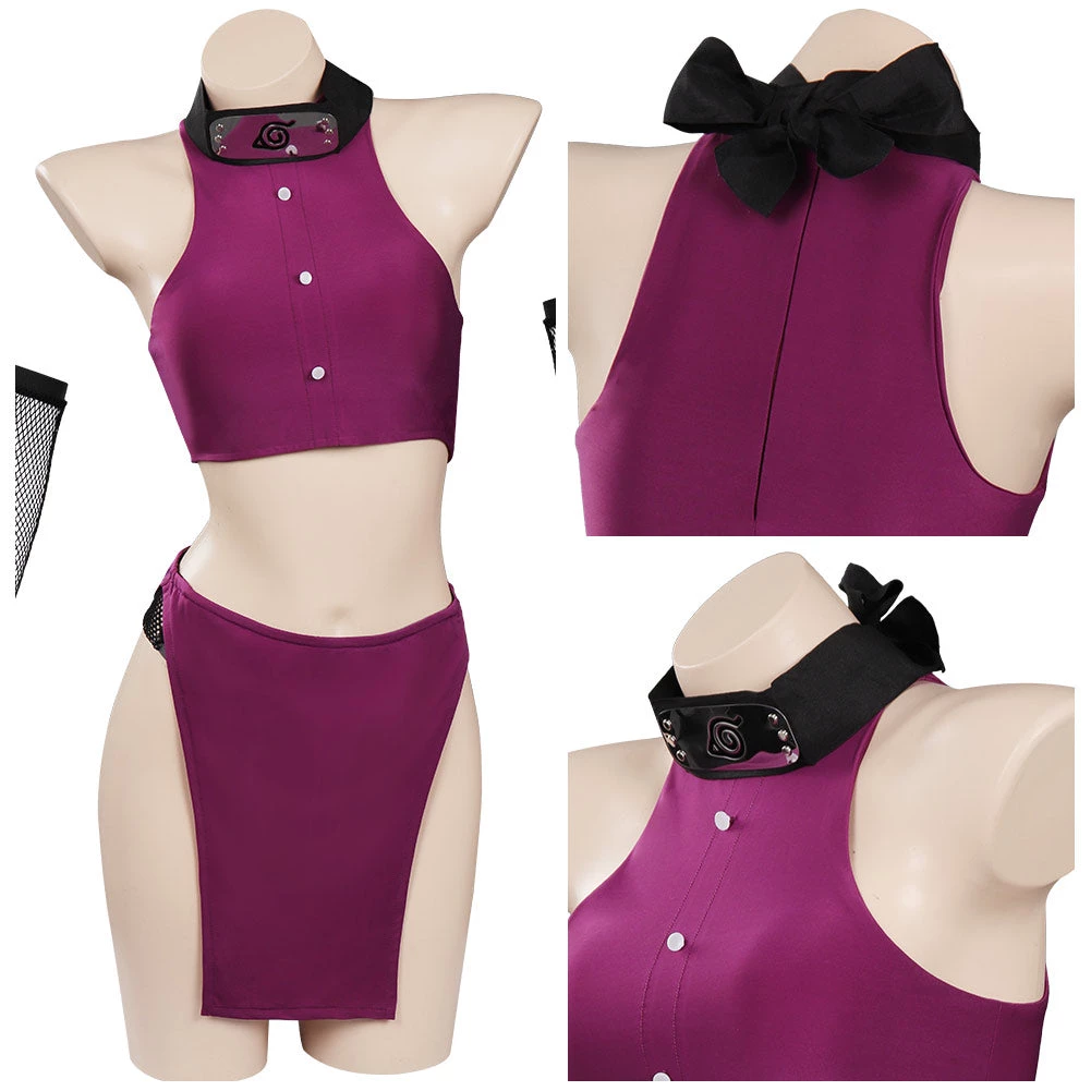 INSWEAR Yamanaka Ino Yamanaka Original Design Swimsuit Cosplay Costume Top Short Headband Outfits 4 INSWEAR Yamanaka Ino Yamanaka Original Design Swimsuit Cosplay Costume Top Short Headband Outfits