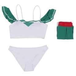 New Cosplaysky Inu Yasha Kagome Higurashi Original Design Swimsuit Cosplay Costume Bikini Top Skirt Outfits New Arrivals