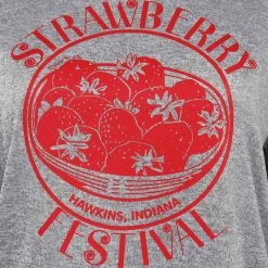 CosplaySky Stranger Things Season 4 Eleven Cosplay Costume Strawberry Short Sleeve T-shirt