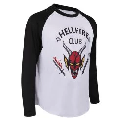New Cosplaysky Stranger Things Season 4 (2022) Hellfire Club Shirt Long Sleeve T-shirt Cospaly Costume New Arrivals