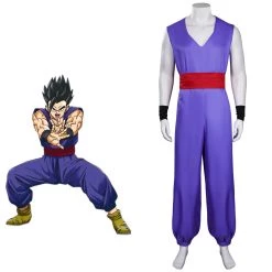 NewCosplay Dragon Ball Super : Super Hero Son Gohan Cosplay Costume Outfits Halloween Carnival Suit