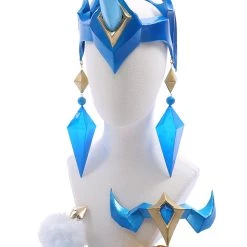 New Cosplaysky League Of Legends Soraka Snowdown Skin Outfit Cosplay Costume Female