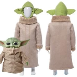 NewCosplay Star Wars The Mandalorian Baby Yoda Suit For Kids Children Cosplay Costume New Arrivals