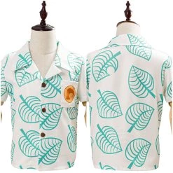 NewCosplay Animal Crossing Tom Nook Short Sleeve Shirt Top For Kids Children Cosplay Costume New Arrivals