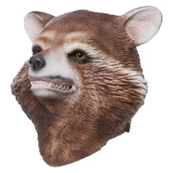 New Cosplaysky Raccoon Rocket Raccoon Latex Helmet Cosplay Accessories