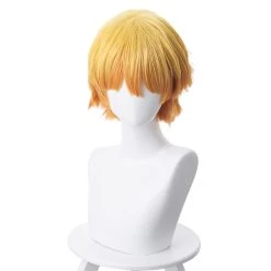 CosplaySky Demon Slayer Agatsuma Zenitsu Outfit Cosplay Wig