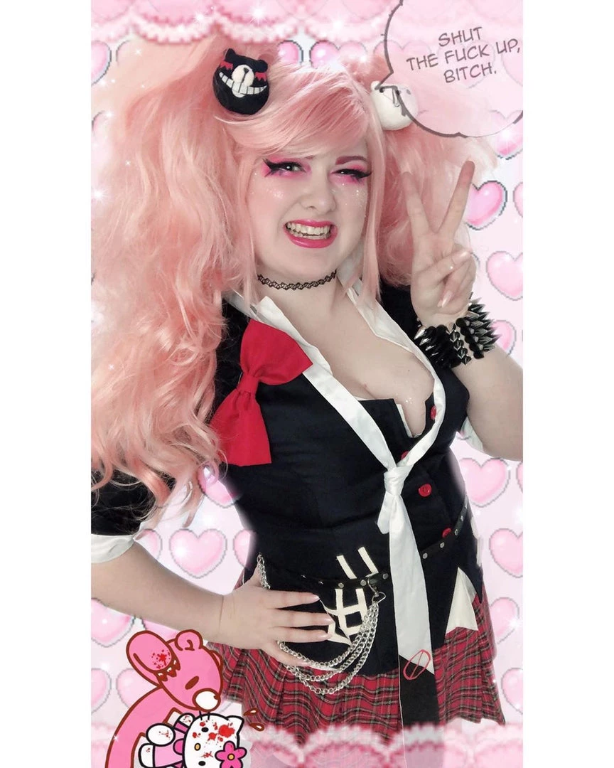 NewCosplay Danganronpa Junko Enoshima Cosplay Costume New Arrivals 11 NewCosplay Danganronpa Junko Enoshima Cosplay Costume New Arrivals