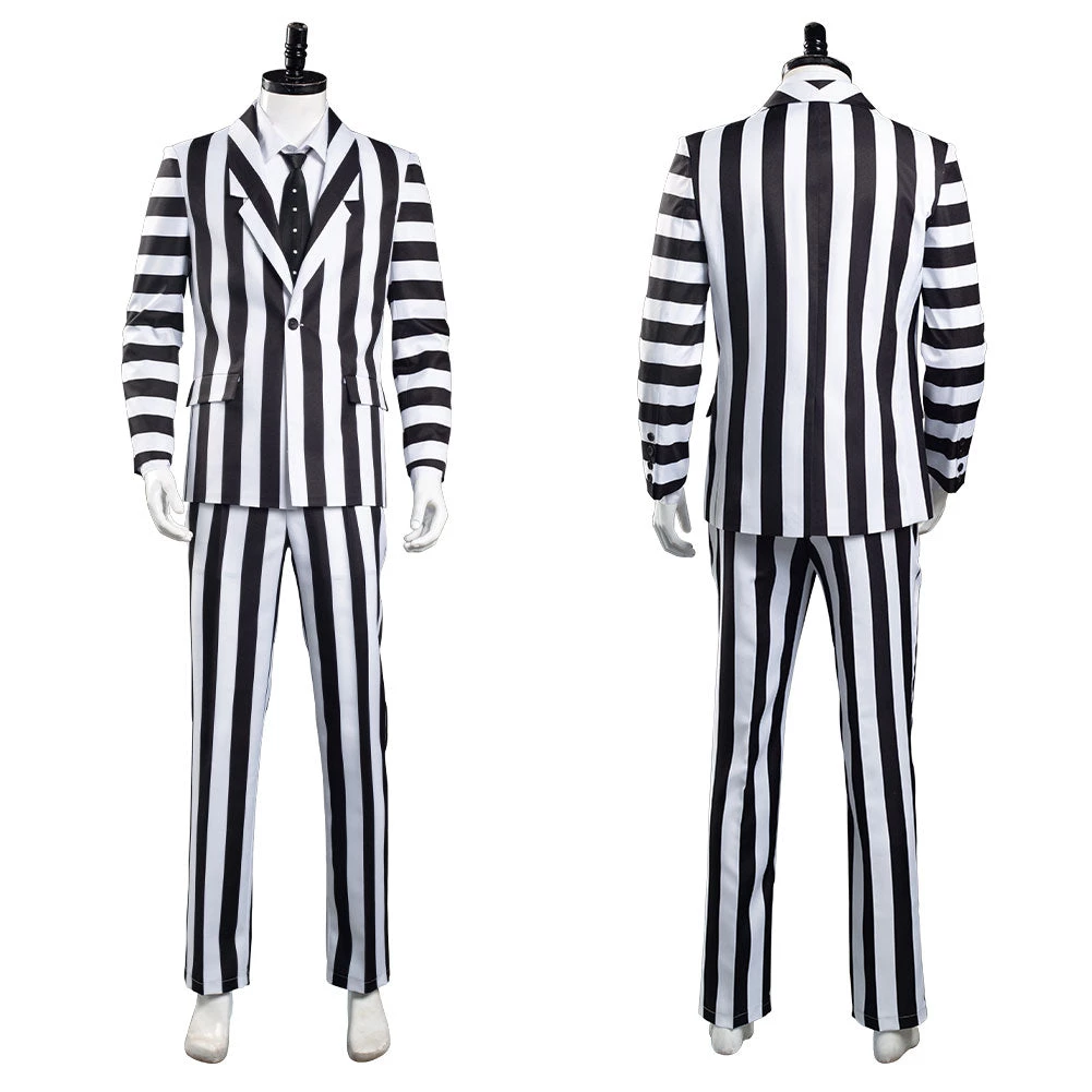NewCosplay Beetlejuice Adam Men Black And White Striped Suit Jacket Shirt Pants Outfits Halloween Carnival Costume Cosplay Costume New Arrivals 12 NewCosplay Beetlejuice Adam Men Black And White Striped Suit Jacket Shirt Pants Outfits Halloween Carnival Costume Cosplay Costume New Arrivals