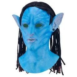 Fandomsky New Arrivals Woman Man Avatar Luminous Mask Cosplay Latex Masks Helmet Cosplay Props