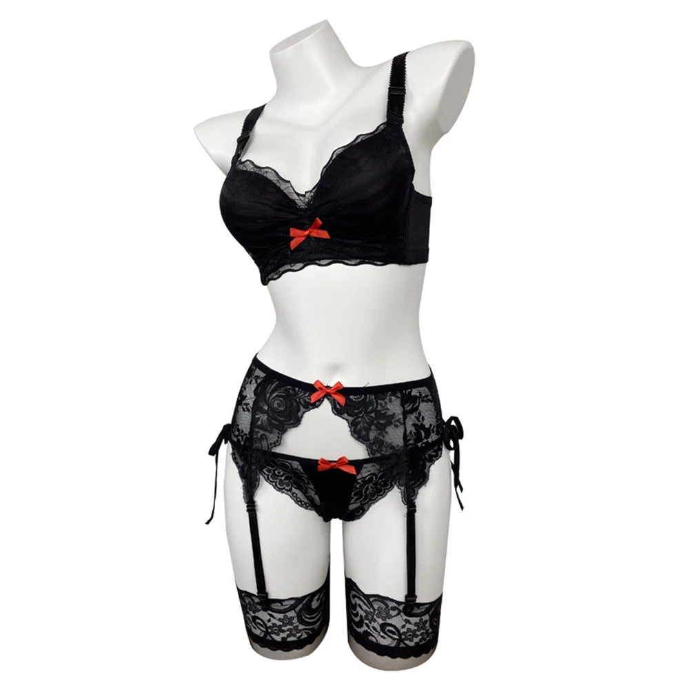 Fandombuy DATE A LIVE/DATE A BULLET KurumiTokisaki Black Lingerie Set Cosplay Costume Outfits New Arrivals 3 Fandombuy DATE A LIVE/DATE A BULLET KurumiTokisaki Black Lingerie Set Cosplay Costume Outfits New Arrivals