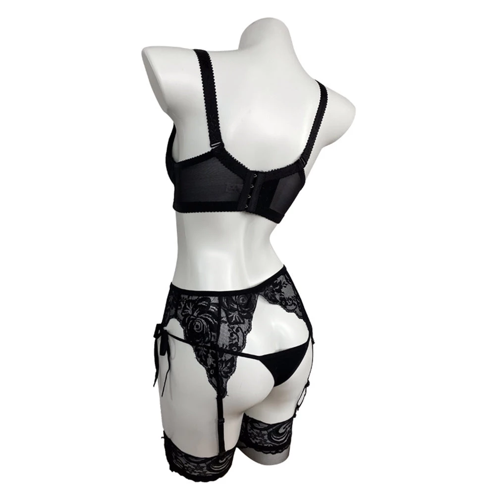 Fandombuy DATE A LIVE/DATE A BULLET KurumiTokisaki Black Lingerie Set Cosplay Costume Outfits New Arrivals 4 Fandombuy DATE A LIVE/DATE A BULLET KurumiTokisaki Black Lingerie Set Cosplay Costume Outfits New Arrivals