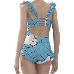 NewCosplay New Arrivals Demon Slayer Kamado Tanjirou Cosplay Costume Swimsuit Outfits