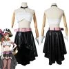 CosplaySky New Anime Costumes One Piece Film: Red Nami Cosplay Costume Top Skirt Hat Outfits Halloween Carnival Suit