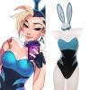 NewCosplay League Of Legends LOL KDA Groups Akali The Rogue Assassin Bunny Girl Jumpsuit Outfits Halloween Carnival Suit Cosplay Costume New Arrivals