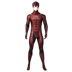 NewCosplay The Flash Cosplay Costume Jumpsuit Outfits Halloween Carnival Suit