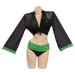 NewCossky The Batman 2022-Riddler Original Design Cosplay Costume Swimwear Cloak Outfits -cossky® New Arrivals