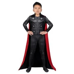 Cosplaygift New Arrivals Kids Avengers: Infinity War Thor Cosplay Costume Jumpsuit Cloak Outfits Halloween Carnival Suit