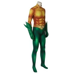 INSWEAR Aquaman Arthur Curry Cosplay Costume Jumpsuit Gloves Outfits Halloween Carnival Suit New Arrivals