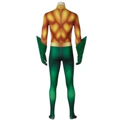 INSWEAR Aquaman Arthur Curry Cosplay Costume Jumpsuit Gloves Outfits Halloween Carnival Suit New Arrivals