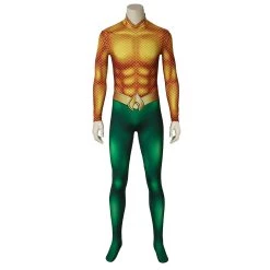 INSWEAR Aquaman Arthur Curry Cosplay Costume Jumpsuit Gloves Outfits Halloween Carnival Suit New Arrivals