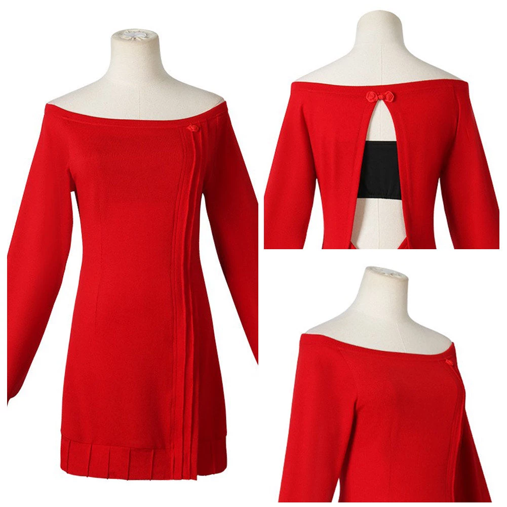 Cossky SPY×FAMILY Yor Forger Cosplay Costume Sweater Outfits Halloween Carnival Suit New Arrivals 9 Cossky SPY×FAMILY Yor Forger Cosplay Costume Sweater Outfits Halloween Carnival Suit New Arrivals
