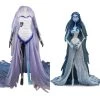 INSWEAR Corpse Bride Emily Cosplay Costume Dress Outfits Halloween Carnival Suit
