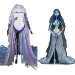 INSWEAR Corpse Bride Emily Cosplay Costume Dress Outfits Halloween Carnival Suit