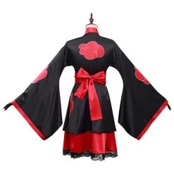 NewCosplay NARUTO Akatsuki Kimono Dress Outfits Halloween Carnival Suit Cosplay Costume