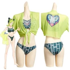 New Arrivals JoJo's Bizarre Adventure Jolyne Cujoh Original Designers Swimsuit Cosplay Costume - Cossky®