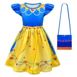 INSWEAR Children Girls Snow White Cosplay Costume Dress Bag Outfits New Arrivals