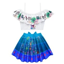Fandombuy New Arrivals Kids Children Encanto Isabela Swimwear Cosplay Costume Swimsuit Outfits
