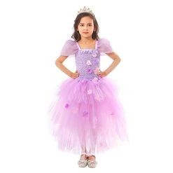 Fandomsky Kids Girls Encanto Isabela Cosplay Costume Dress Outfits Halloween Carnival Suit New Arrivals