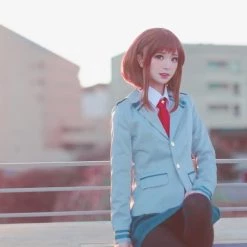 NewCosplay Boku No Hero Academia My Hero Academia Tsuyu Ochaco Uraraka Cosplay Costume