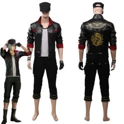 NewCosplay Final Fantasy VII Remake Leslie Kyle Adult Men Outfit Halloween Carnival Costume Cosplay Costume