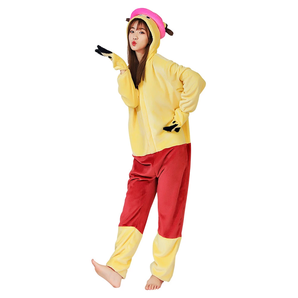 NewCosplay New Arrivals Anime One Piece ·Chopper Pajama Adult Unisex Onesies Polyester Sleepwear Pyjamas Halloween Carnival Costume Cosplay Costume 4 NewCosplay New Arrivals Anime One Piece ·Chopper Pajama Adult Unisex Onesies Polyester Sleepwear Pyjamas Halloween Carnival Costume Cosplay Costume