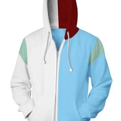 New Cosplaysky My Hero Academia Boku No Hero Todoroki Shoto 3D Zip Up Hoodie New Arrivals