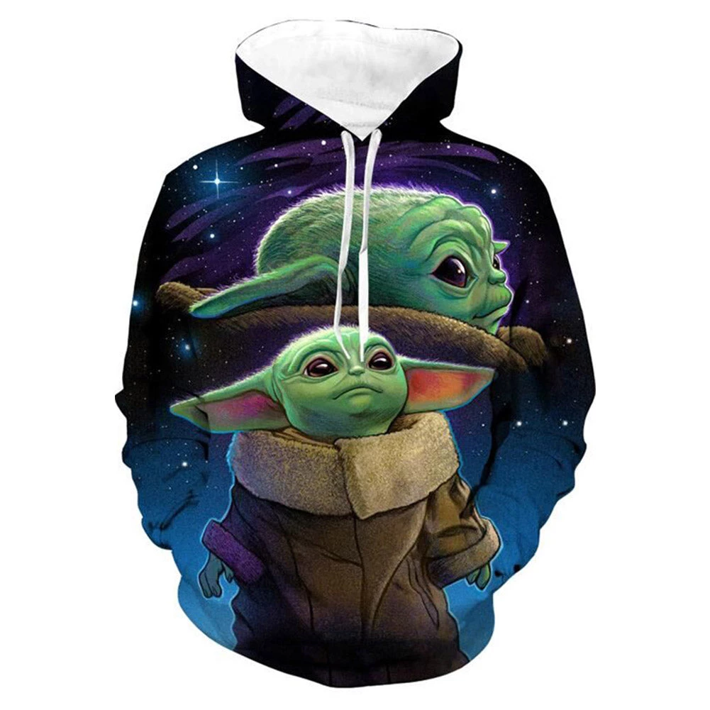 New Cosplaysky Unisex Star Wars Mandalorian Baby Yoda Printed Hoodie Movie Cloth New Arrivals 3 New Cosplaysky Unisex Star Wars Mandalorian Baby Yoda Printed Hoodie Movie Cloth New Arrivals