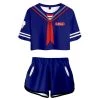 NewCossky Stranger Things Season 3 Steve Cosplay Costume T-shirt Shorts Set Costume 1 NewCossky Stranger Things Season 3 Steve Cosplay Costume T-shirt Shorts Set Costume