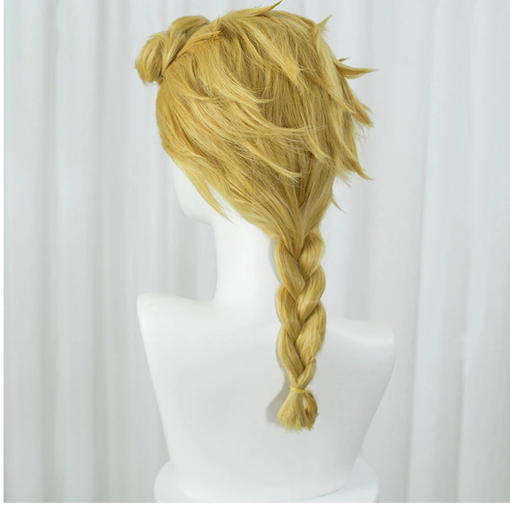 NewCosplay JoJo‘s Bizarre Adventure Golden Wind Giorno Giovanna Hair Carnival Halloween Party Props Cosplay Wig 5 NewCosplay JoJo‘s Bizarre Adventure Golden Wind Giorno Giovanna Hair Carnival Halloween Party Props Cosplay Wig