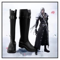 NewCosplay New Arrivals Final Fantasy VII Remake - Sephiroth Cosplay Shoes Boots Halloween Costumes Accessory Custom Made