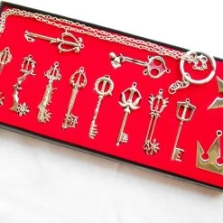 NewCosplay New Arrivals Kingdoms Hearts Keychain Necklace Pendant Gift12Pcs Collection Sets Cosplay Accessories 7 NewCosplay New Arrivals Kingdoms Hearts Keychain Necklace Pendant Gift12Pcs Collection Sets Cosplay Accessories