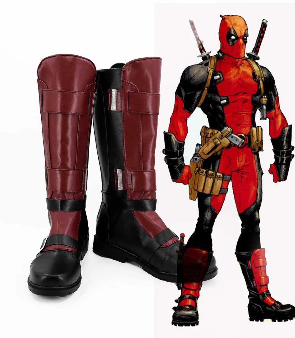 NewCosplay Marvel Deadpool Wade Wilson Cosplay Shoes New Arrivals 3 NewCosplay Marvel Deadpool Wade Wilson Cosplay Shoes New Arrivals