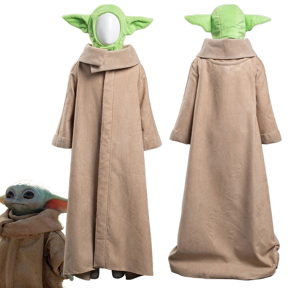 NewCosplay The Mandalorian -Baby Yoda Robe Hat Outfits Halloween Carnival Suit Cosplay Costume For Kids New Arrivals 3 NewCosplay The Mandalorian -Baby Yoda Robe Hat Outfits Halloween Carnival Suit Cosplay Costume For Kids New Arrivals