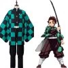 NewCosplay Demon Slayer: Kimetsu No Yaiba Kamado Tanjirou Oufit Cosplay Costume