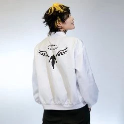 NewCosplay Tokyo Revengers Valhalla Kazutora Hanemiya White Jacket Coat Cosplay Costumes